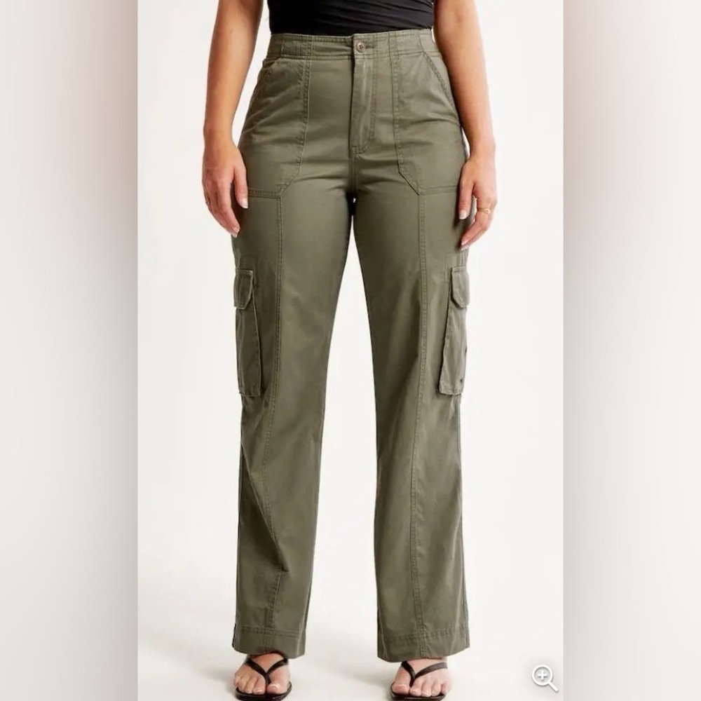 Abercrombie Green Cargo Pants - Curve Love - 27S